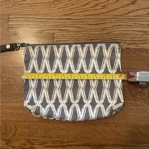 Thirty-One Gray and White Cosmetic Bag